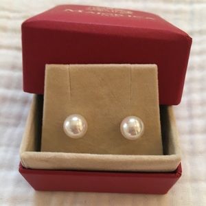 Majorica pearl earrings